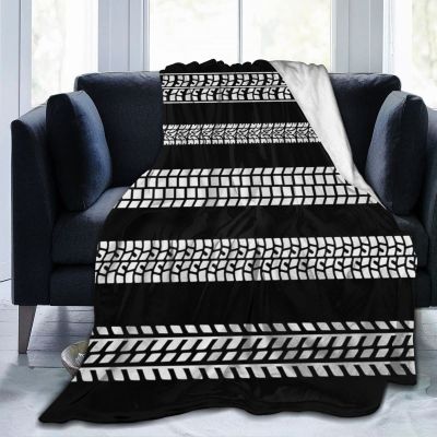 Automobile Wheels Tire Tracks Fleece Blanket Bed Linen Sofa Blankets Throw Size 50"X40" for Yoga Mats Pillow Case