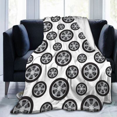 Auto Wheels Automobile Rubber Tire Car Wheel Fleece Blanket Bed Linen Sofa Blankets Throw Size 50"X40" for Yoga Mats Pillow Case