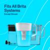 Brita Large 10 Cup Water Pitcher with 1 Standard Filter, Made Without BPA, Huron, (Packaging May Vary), Small, Bright White view 2