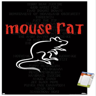 Trends International Parks and Recreation - Mouse Rat Wall Poster, 14.725" x 22.375", Premium Poster & Mount Bundle