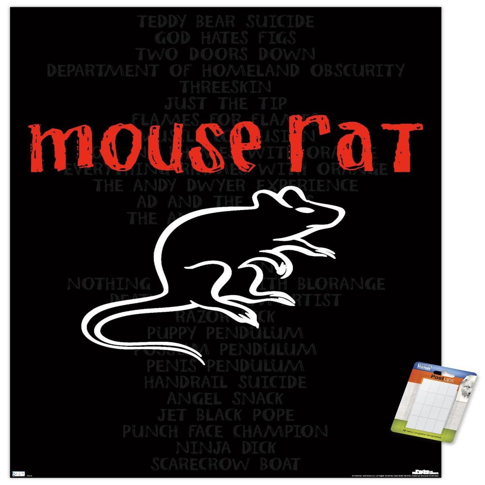 Trends International Parks and Recreation - Mouse Rat Wall Poster, 14.725" x 22.375", Premium Poster & Mount Bundle