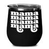 Mom Retro Insulated Wine Tumbler 12oz Travel Cup Funny Coworker Gifts view 1