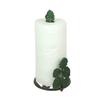 Green Cast Iron Monstera Leaf Design Countertop Paper Towel Holder - Easy Assembly - Adds Rustic Tropical Flair to Kitchen Counter Decor - 14 Inches High view 2