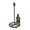 Green Cast Iron Monstera Leaf Design Countertop Paper Towel Holder - Easy Assembly - Adds Rustic Tropical Flair to Kitchen Counter Decor - 14 Inches High view 3
