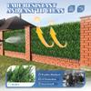 ECOOPTS 20"x20" Faux Ivy Privacy Fence Screen Artificial Boxwood Panels Topiary Hedge Plants for Indoor Outdoor Decoration, #10 Mixed Leaves, 23 Packs view 2