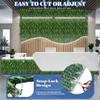 ECOOPTS 20"x20" Faux Ivy Privacy Fence Screen Artificial Boxwood Panels Topiary Hedge Plants for Indoor Outdoor Decoration, #10 Mixed Leaves, 23 Packs view 3