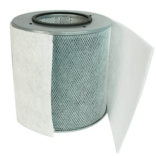 Filter-Monster True Replacement Compatible with Austin Air Healthmate Junior Filter, with White Carbon Pre-Filter