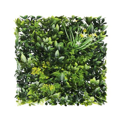 ECOOPTS 20"x20" Faux Ivy Privacy Fence Screen Artificial Boxwood Panels Topiary Hedge Plants for Indoor Outdoor Decoration, #6 Mixed Leaves, 30 Packs