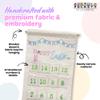 Interactive Easter Countdown Calendar Canvas Wall Hanging | Educational and Festive Dcor for Families and Kids | Embroidered Fabric with Finger Puppet Delights by Pockets of Learning view 3