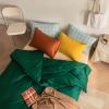 XQKXHZ Boys Single Duvet Cover Set Dark Green Ultra Soft Cotton Bedding Duvet Cover Set with Zipper Closure, 3 Pieces, 1 Duvet Cover 68"x79"+ 1 Pillow Sham 19"x29"+1 Flat Sheet 71"x91" view 4