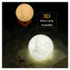 TTPP 880ml Humidifier 3D Moon Lamp Humidifier with LED 3 Colors Night Light USB Aromatherapy Diffuser for Bedroom, Office, Gift view 2