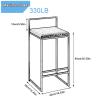 Wddwymll Bar Stools Set of 2-25.5" Counter Height Bar Stool, Urban Industrial Counter Chairs for Bar Dining Room and Kitchen, Easy to Assemble, Maximum Load 330 LB view 3