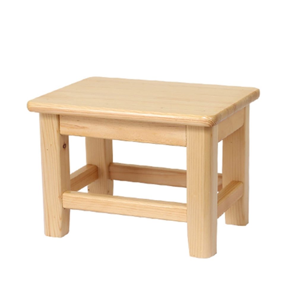 XJHOME Wooden Step Stool for Adults - Very Sturdy, Bed Stool for High Beds, Kitchen, Bathroom, Closet Great Solid Wood Stool for Adults, Small Seat (Size : 28x20x15cm)