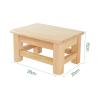 XJHOME Wooden Step Stool for Adults - Very Sturdy, Bed Stool for High Beds, Kitchen, Bathroom, Closet Great Solid Wood Stool for Adults, Small Seat (Size : 28x20x15cm) view 3