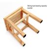 XJHOME Solid Wooden Step Stool, Small Seat for Kitchen,Bathroom, Bedroom,Living Room with Non-Slip Mats Wooden Bench (Size : 33x25x40cm) view 3
