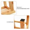 XJHOME Solid Wooden Step Stool, Small Seat for Kitchen,Bathroom, Bedroom,Living Room with Non-Slip Mats Wooden Bench (Size : 33x25x40cm) view 4
