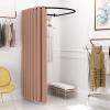 LFFH Clothing Store Changing Room, U-Shaped Rod Simple Fitting Room Partition Curtain Used in Large Shopping Malls Cloakroom (Color : Light Coffee, Size : 85x80cm) view 1