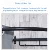 LFFH Clothing Store Changing Room, U-Shaped Rod Simple Fitting Room Partition Curtain Used in Large Shopping Malls Cloakroom (Color : Light Coffee, Size : 85x80cm) view 3