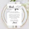 50 Wedding Thank You Place Setting Cards, Wedding Reception Thank You Cards, Table Centerpieces and Wedding Decorations, Bridal, Engagement, Anniversary, 4x6" view 1