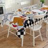 LEOSUCRE Tablecloth Rectangle Table Cloths 54 x 108, Fat Chef Tablecloths Waterproof Tablecloth Outdoor Table Cloth Table Cover Kitchen Dinning Tabletop Cook Gnomes Buffalo Plaid Burlap Backdrop view 3