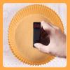 Parchment Paper For Baking 100Pcs Disposable Non-stick Air Fryer Liners 6.3in Food Grade Baking Paper Baking Microwave Baking Paper view 4