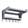 JF-XUAN Kitchen Shelf Kitchen shelf Kitchen Shelf WallMounted Microwave Seasoning Supplies Aluminum Storage Shelf view 1