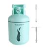 TTPP 3 in 1 Humidifier with Night Light Small Fan 300ml Portable Mini Car USB Humidifier for Home Car Bedroom Office Travel-Blue view 1