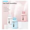 TTPP 3 in 1 Humidifier with Night Light Small Fan 300ml Portable Mini Car USB Humidifier for Home Car Bedroom Office Travel-Blue view 2