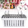 20PCS Stainless Steel Frozen Mo-lds,Commercial Ice Cream Mo-ld Ice Cream Stick Holder,Ice Cream Pops Bars Maker Freezer Tray,Silver 0.8mm Thickness (A-112g-20PCS) view 2