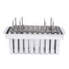 20PCS Stainless Steel Frozen Ice Cream Molds,Commercial Ice Cream Stick Holder,Ice Cream Pops Bars Maker Freezer Tray,Silver 0.8mm Thickness (B-85g-20PCS) view 3