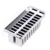 20PCS Stainless Steel Frozen Ice Cream Molds,Commercial Ice Cream Stick Holder,Ice Cream Pops Bars Maker Freezer Tray,Silver 0.8mm Thickness (B-85g-20PCS) view 4