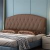 ZZYK Headboard Bedside Large Upholstered Headboard Pad Anti-Collision Head Home Bedroom Backrest Waist Pad Soft Case Leather Double Bed Cushion Full Size,A,No headboard 70.8"/180cm view 1
