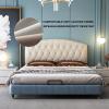 ZZYK Headboard Bedside Large Upholstered Headboard Pad Anti-Collision Head Home Bedroom Backrest Waist Pad Soft Case Leather Double Bed Cushion Full Size,A,No headboard 70.8"/180cm view 3