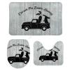 3 Pieces Bathroom Rug Set, Rabbit Carrot Soft Foam Non Slip Bath Mats Sets Toilet Contour Mat Lid Cover for Bathtub Shower and Bathroom Decor 20"x32" view 1