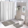 3 Pieces Bathroom Rug Set, Benthic Biological Ocean Soft Foam Non Slip Bath Mats Sets Toilet Contour Mat Lid Cover for Bathtub Shower and Bathroom Decor 20"x32" view 4