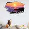 Clouds 3D Wall Sticker Room Decor Bedroom Decal Sunrise Removable Kids Boys Girls Wall Tattoo Landscape Decor Sticker for Home Decor Art Mural Wallpaper Window Wall Stickers Murals 35" W x 24" H view 2