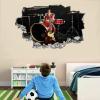 Guitar Wall Decals Art 3D Smashed Drums Removable Wall Stickers Music Wall Mural Bedroom Self Adhesive Vinyl for Girls Kids Bedroom Nursery Home Decor Gift 43" W x 28" H view 3