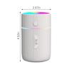 TTPP Colorful Cool Mini Humidifiers with LED Night Light 220ml Portable Ultra Quiet Humidifier for Home Car Bedroom Office and Travel-White view 4