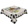 LEOSUCRE Tablecloth Square Table Cloths 60 x 60, Easter Tablecloths Waterproof Tablecloth Outdoor Table Cloth Table Cover Kitchen Dinning Tabletop Bunny Eggs Spring Floral Burlap Plaid view 4