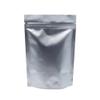 FERENLI 100 Pieces 3.9x5.9 inch Silver Pure Aluminum Foil Stand Up for Zip Mylar Bags Lock Long Term Food Storage Resealable Zipper Lock Bag Heat Seal Airtight Packaging Pouch view 1
