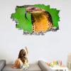 Animal Wall Decor 3D Smashed Stickers Snake Removable Art Wall Tattoo Modern Family Vinyl Wall Decals for Home Nursery Girls Kids Living Room Bedroom Decoration 30" W x 20" H view 2