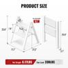 GameGem 2 Step Ladder, Aluminum Folding 2 Step Stool with Anti-Slip Sturdy and Wide Pedal, Lightweight Portable Stepladder for Home and Kitchen Use Space Saving, Cream White, 330 lbs view 2