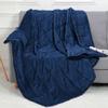 Alomidds Weighted Blanket (60"x80",20lbs Queen Size - Navy), Weighted Blankets for Adults, Cooling Breathable Soft and Comfort Minky, Heavy Blanket Microfiber Material with Glass Beads view 1