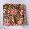 Brown Leopard Print Tapestry Cheetah Skin Texture Wall Hanging for Kids Teens Boys Girls Room Decor, Floral Wild Animals Wall Blanket Tapestries Pink Wall Art Hanging, XLarge 70.9 x 92.5 Inches view 2