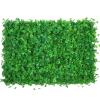 QIAOH Artificial Boxwood Panels 2PCS, Artificial Green Wall Panels, Faux Grass Wall Greenery Mats for Outdoor Garden Fence Backyard and Indoor Home Wedding Decoration view 1