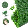 QIAOH Artificial Boxwood Panels 2PCS, Artificial Green Wall Panels, Faux Grass Wall Greenery Mats for Outdoor Garden Fence Backyard and Indoor Home Wedding Decoration view 3