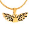 LiHiFG Angel Wing with Dog/Cat Paw Stainless Steel Memorial Urn Pendant for Pet Ashes Jewelry Holder Cremation Locket Necklace view 1