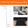 12 in Wreath-Hangers for Front Door, 2 Pack Clear Over The Door Hooks, view 2