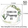 Thanks for Popping by Stickers, Greenery Baby Shower Favor Stickers, Bridal Shower, Wedding Stickers, 2 Inch, 50-Pack. view 2