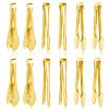 12 Pack Gold Premium Small Serving Tongs, Dmoera Mini Stainless Steel Appetizer Tongs, 5 Inch(12.7cm) view 1